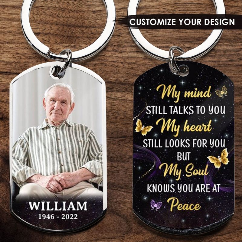 Customized Personalized Photo Stainless Steel Keychain