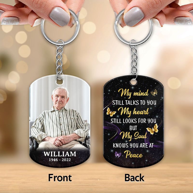 Customized Personalized Photo Stainless Steel Keychain