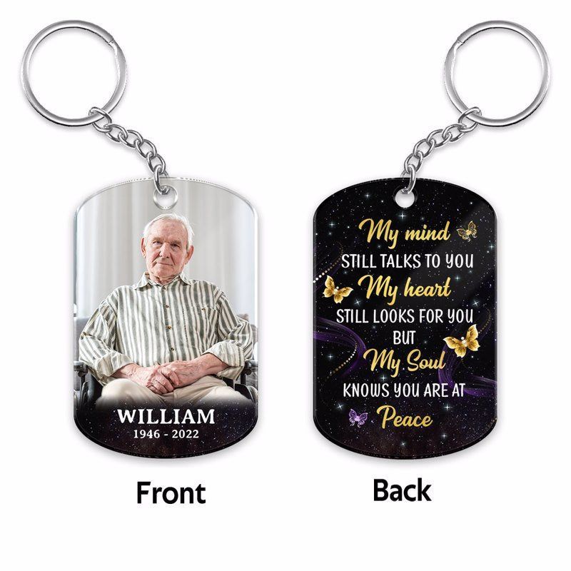 Customized Personalized Photo Stainless Steel Keychain