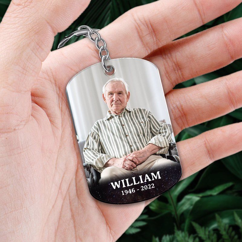 Customized Personalized Photo Stainless Steel Keychain
