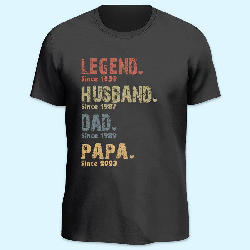Custom Family Personalized Unisex Tops - Father's Day, Birthday Gifts for Dad, Grandpa