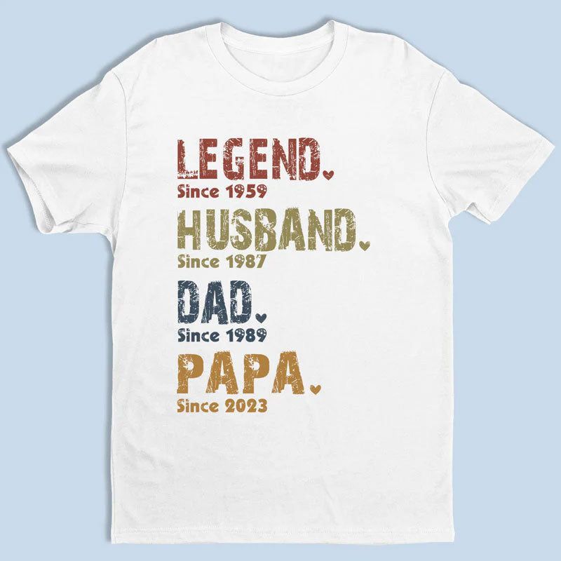 Custom Family Personalized Unisex Tops - Father's Day, Birthday Gifts for Dad, Grandpa