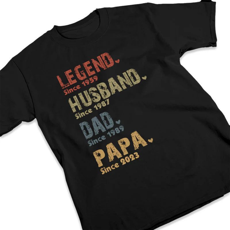 Custom Family Personalized Unisex Tops - Father's Day, Birthday Gifts for Dad, Grandpa
