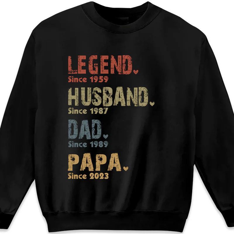 Custom Family Personalized Unisex Tops - Father's Day, Birthday Gifts for Dad, Grandpa