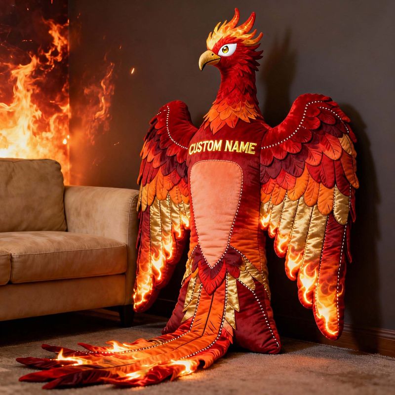 Eternal Flame Phoenix – Personalized Firebird Plush