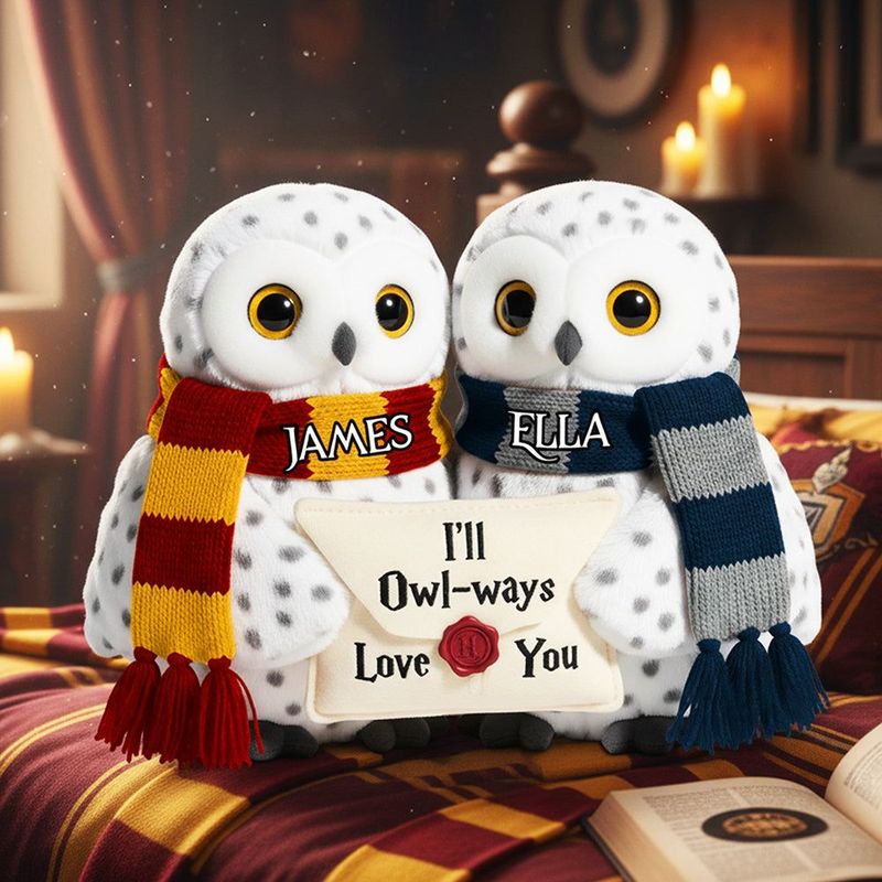 Owl Couple Custom Shape Pillow  - Personalized Gifts For Couple 01nata271125