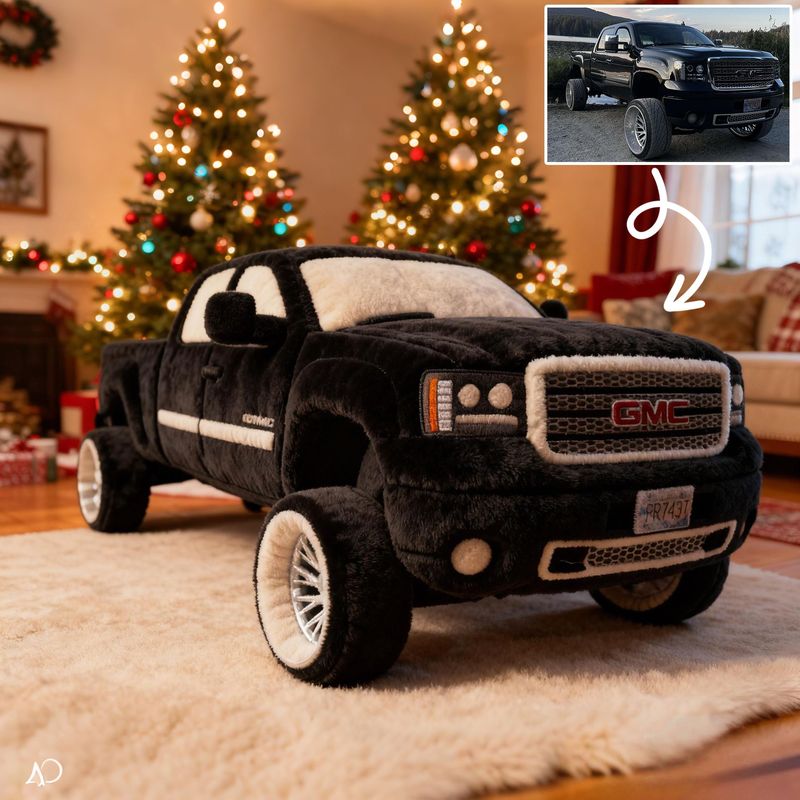 Custom Pickup Truck Photo Pillow – Personalized Cushion for Truck Lovers