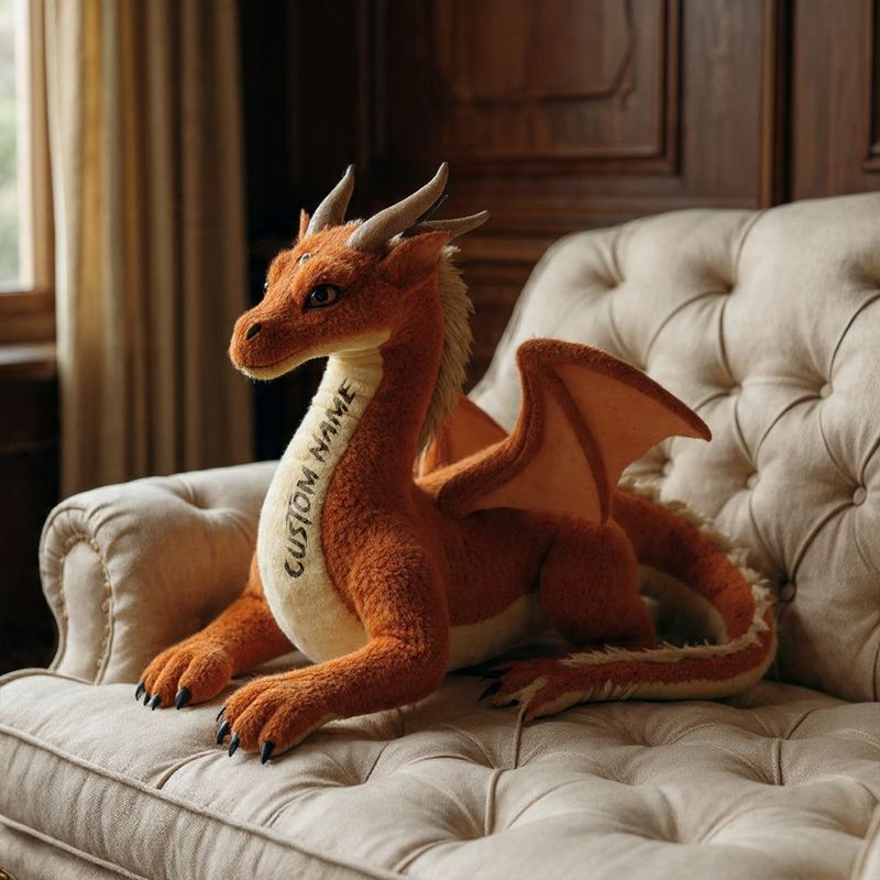 Personalized dragon-themed companion pillow
