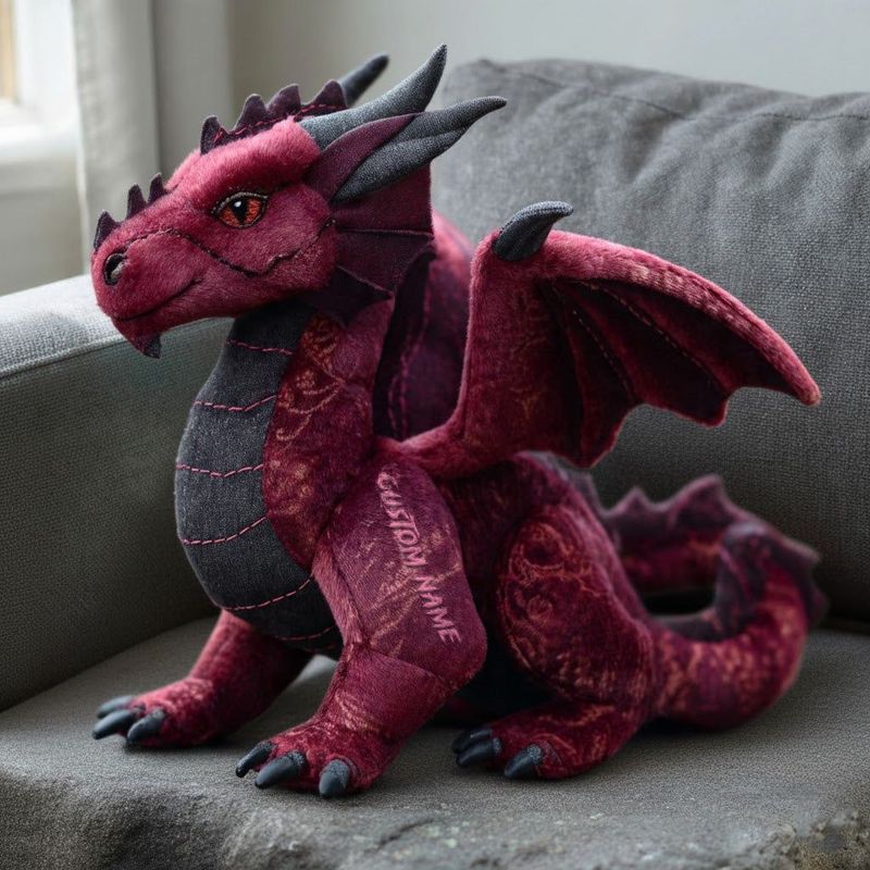 Personalized dragon-themed companion pillow
