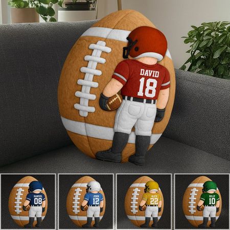 American Football Ugly Plush Pillow Personalized Gift For Football Players