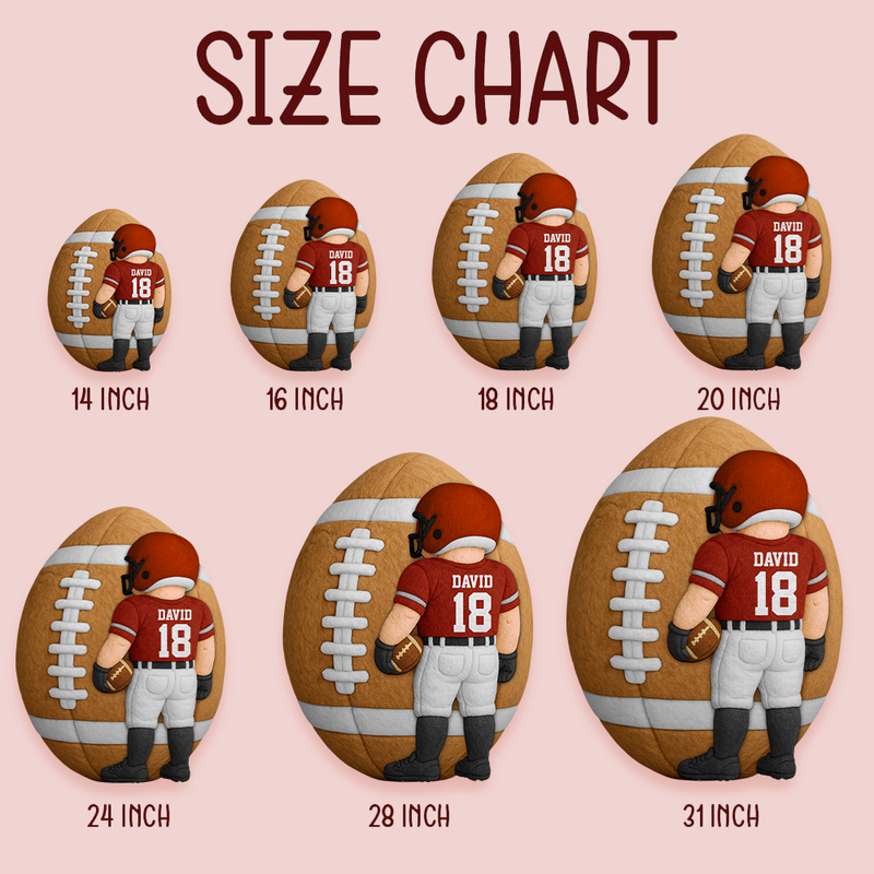 American Football Ugly Plush Pillow Personalized Gift For Football Players
