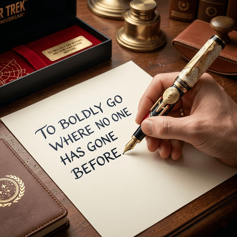 Star Trek 60. Jahrestag Gedenk ausgabe Füll federhalter (1966-2026)