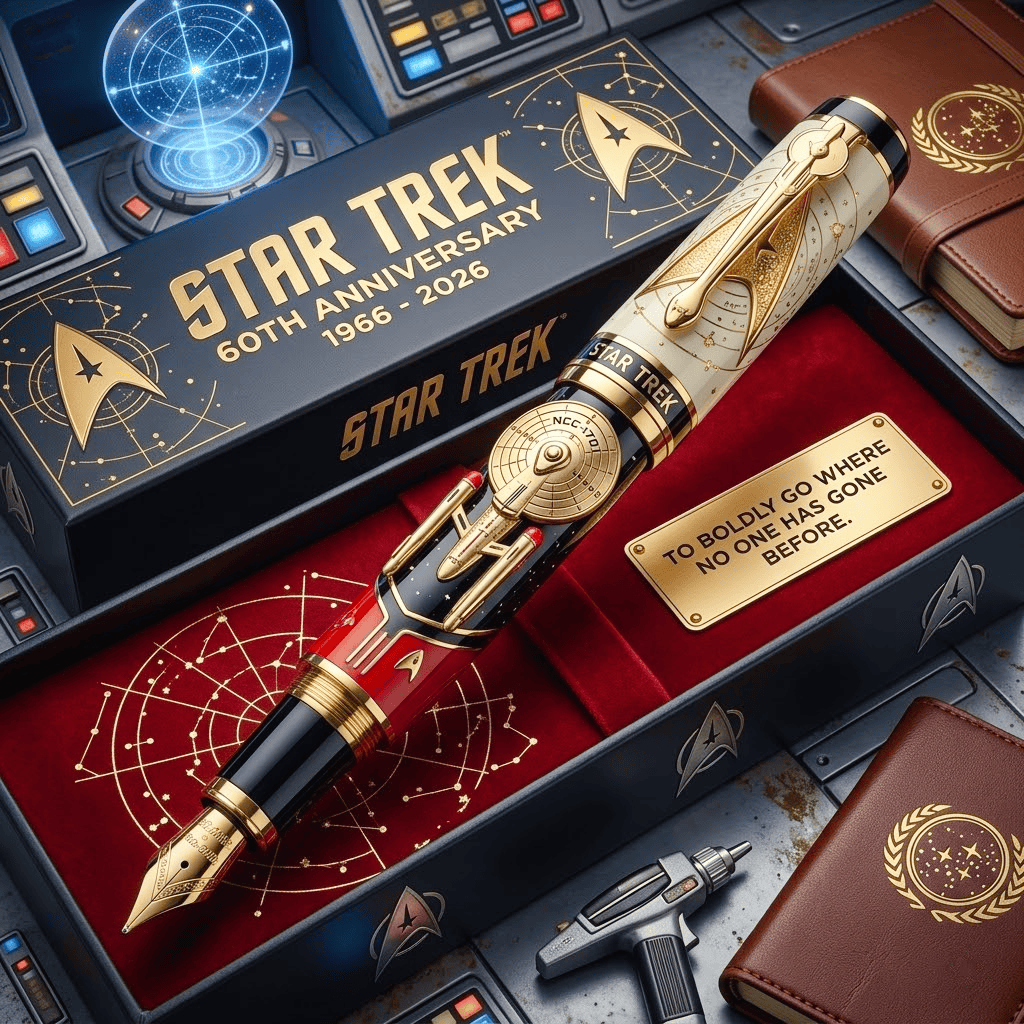 Star Trek 60. Jahrestag Gedenk ausgabe Füll federhalter (1966-2026)