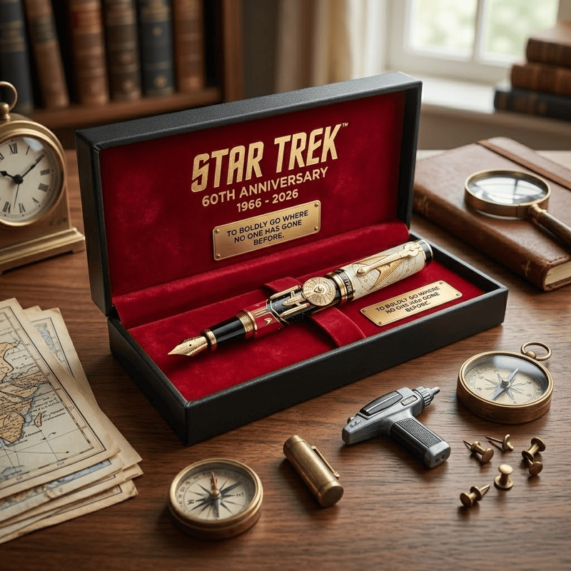 Star Trek 60. Jahrestag Gedenk ausgabe Füll federhalter (1966-2026)