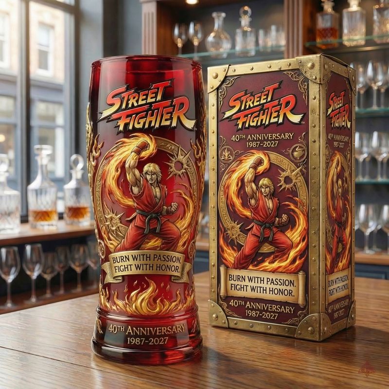 🕹️ Arcade-Kämpfer 40-jähriges Jubiläum-Legacy-Glas