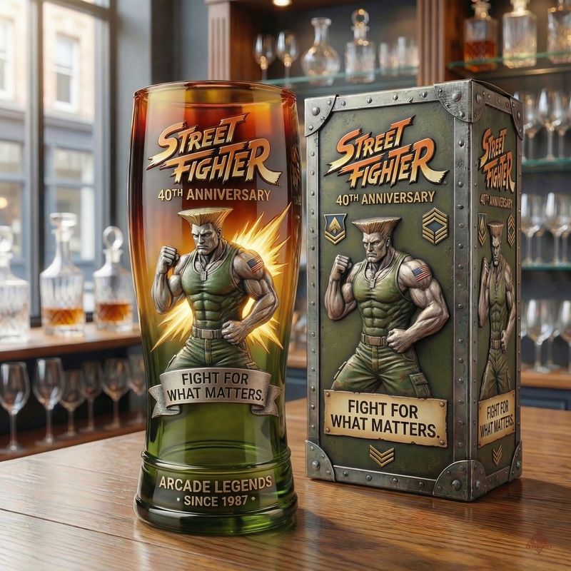 🕹️ Arcade-Kämpfer 40-jähriges Jubiläum-Legacy-Glas