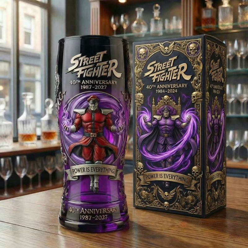 🕹️ Arcade-Kämpfer 40-jähriges Jubiläum-Legacy-Glas
