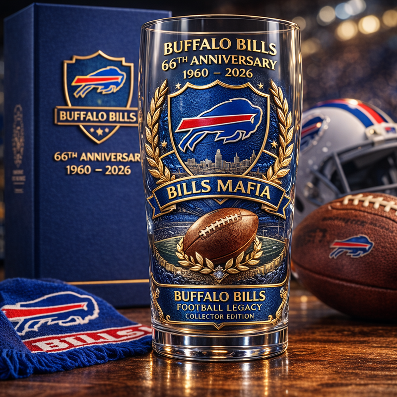 🏈2026 Fußball mannschaft Jubiläum Sammler Pint Glas🎁