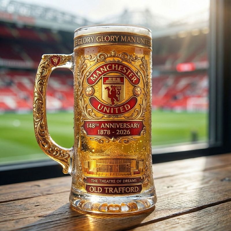 Manchester United 148. Jubiläum Erbe Bier Stein (1878-2026)