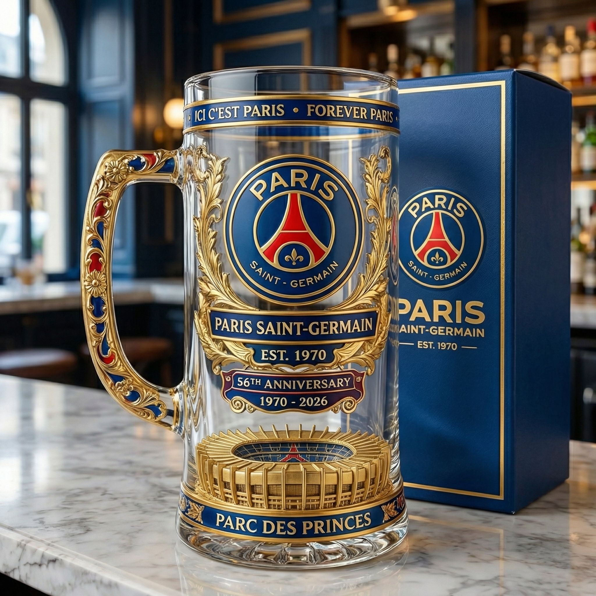 Paris Saint-Germain 56. Jahrestag Bier Stein