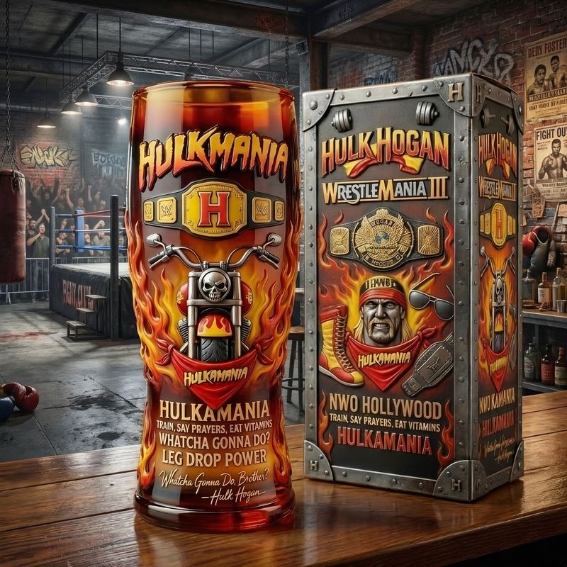 Wrestling Legends Signature Collector Glass - Limited Tribute Edition🏆