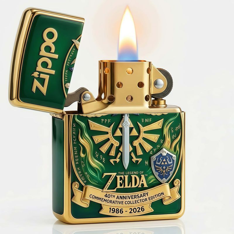 The Legend of Zelda 40. Jubiläumsedition Zippo-Feuerzeug