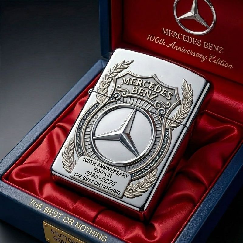 Merc 100th Anniversary Edition Luxus Zippo Feuerzeug (1926-2026)