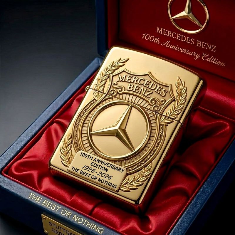 Merc 100th Anniversary Edition Luxus Zippo Feuerzeug (1926-2026)