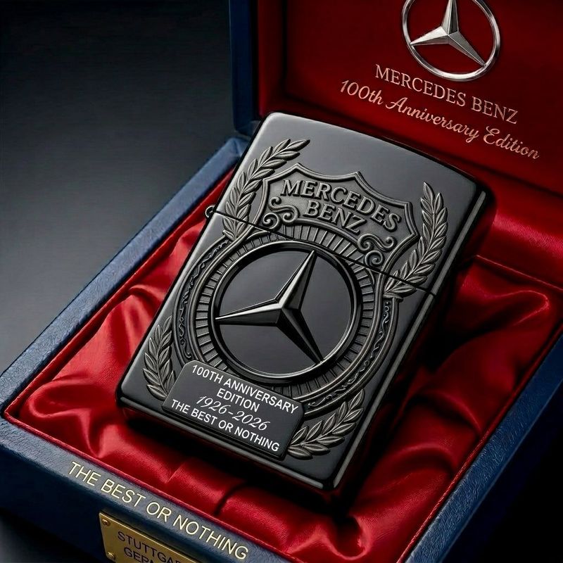 Merc 100th Anniversary Edition Luxus Zippo Feuerzeug (1926-2026)