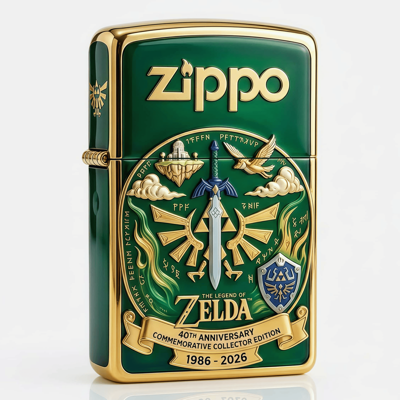 The Legend of Zelda 40. Jubiläumsedition Zippo-Feuerzeug