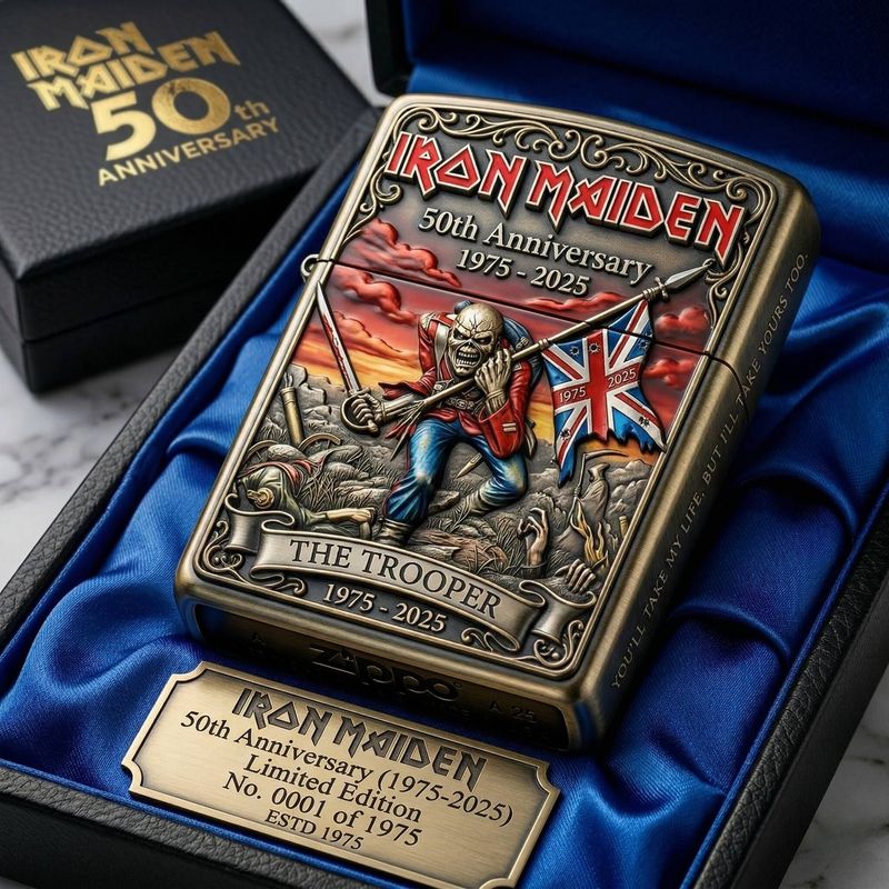 🎸Iron Maiden 50.: The Trooper Legacy Feuerzeug-Up The Irons!🔥