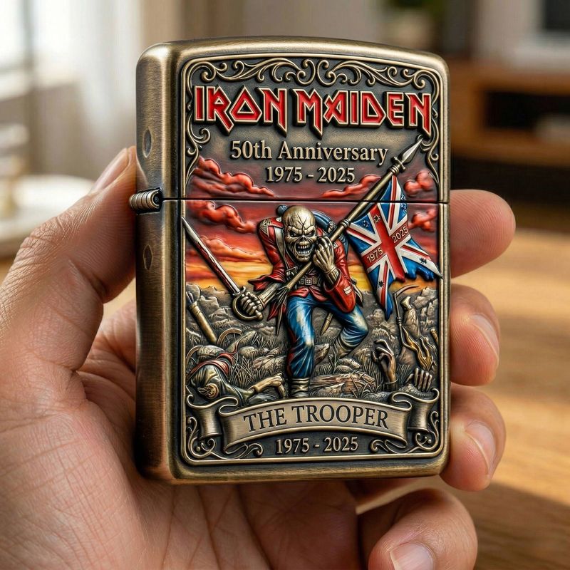 🎸Iron Maiden 50.: The Trooper Legacy Feuerzeug-Up The Irons!🔥