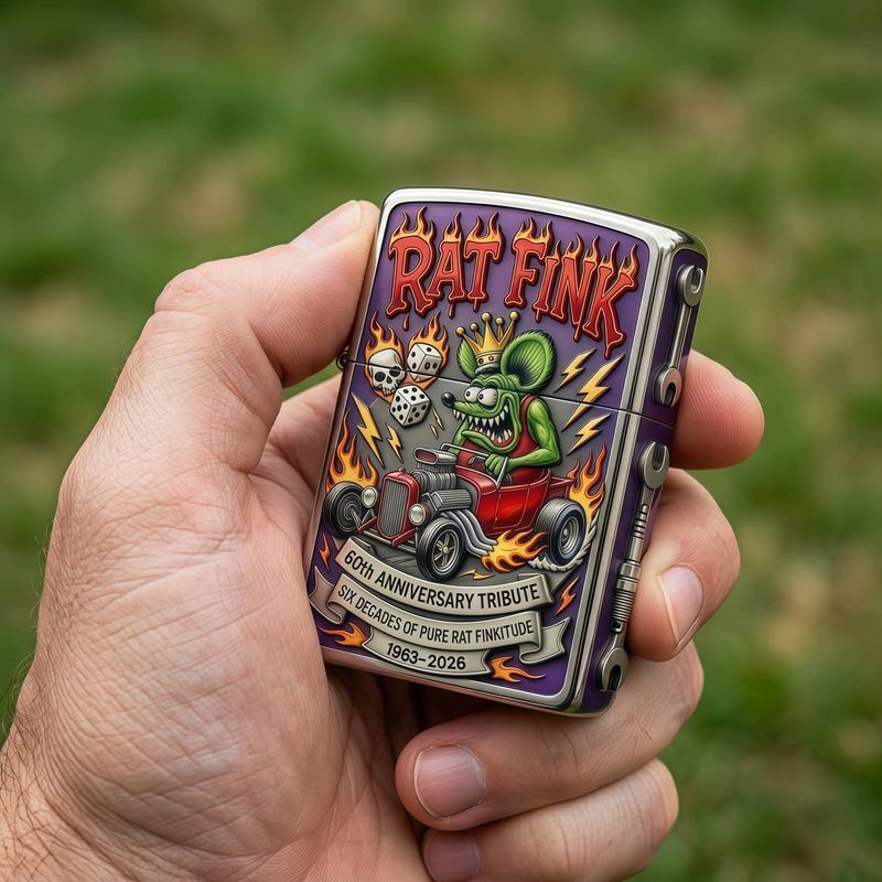 🐀Rat Fink 60. Jubiläum: Kustom Kulture Legacy Feuerzeug🔥
