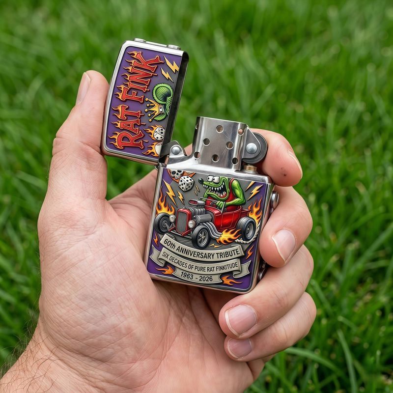 🐀Rat Fink 60. Jubiläum: Kustom Kulture Legacy Feuerzeug🔥