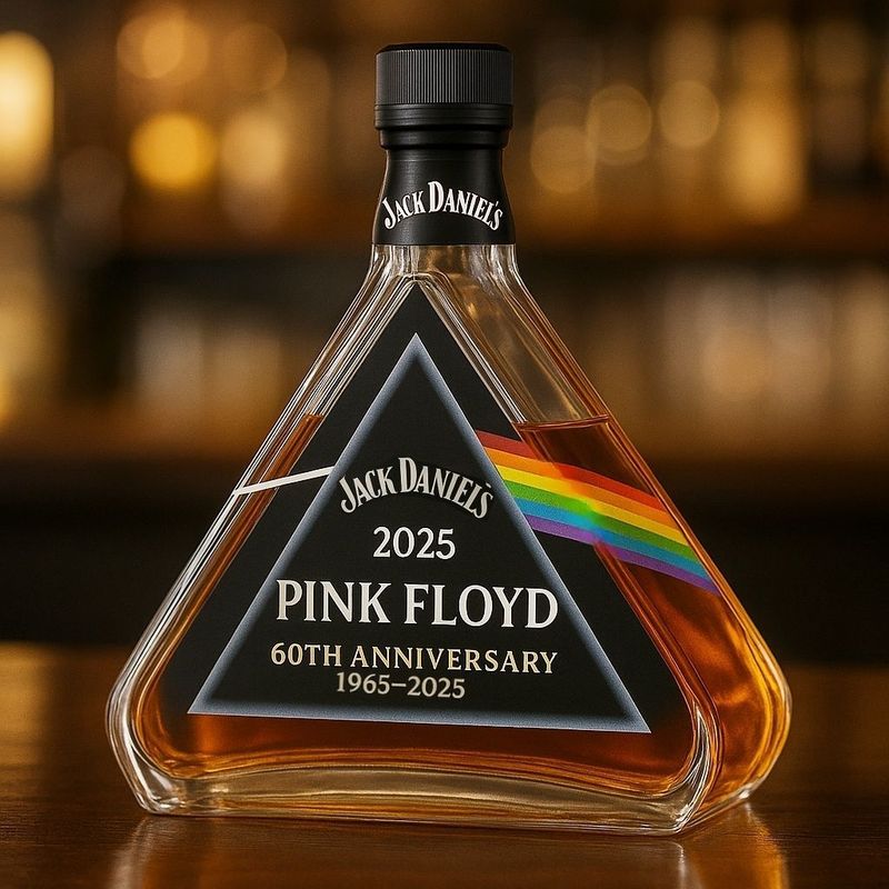 Pink Floyds 60th DSOTM Whiskey Bottle