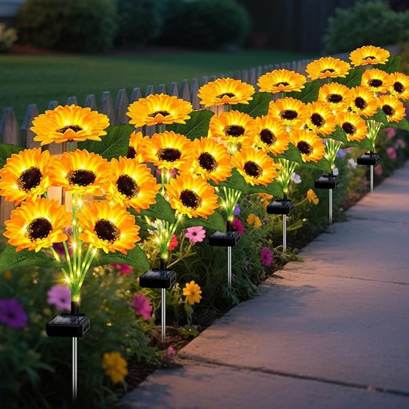 Mother's Day Sale - Solar LED Sunflower Garden Lights-29.6inch