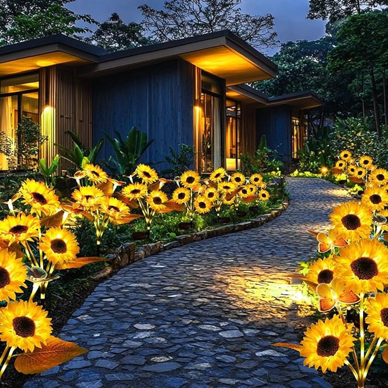 Mother's Day Sale - Solar LED Sunflower Garden Lights-29.6inch