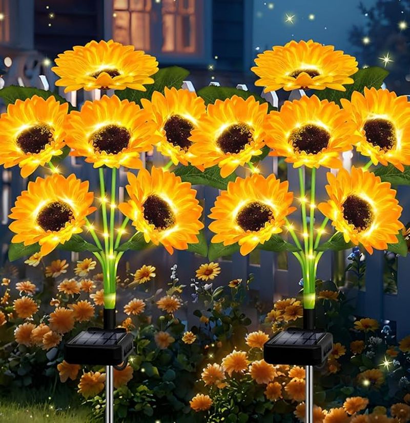 Mother's Day Sale - Solar LED Sunflower Garden Lights-29.6inch