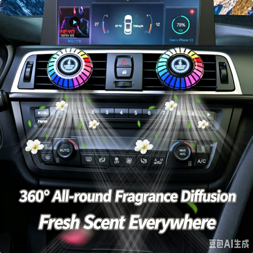 Car Air Outlet Voice Activated Rhythm Ambient Light