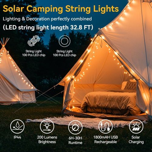 LED Solar Outdoor Camping Light