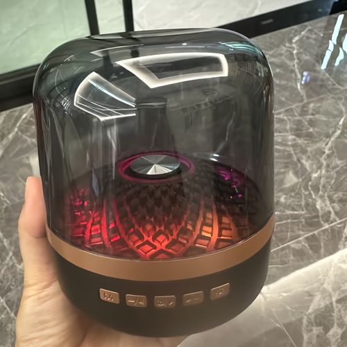 One high‑power speaker fills your home with rich audio, instantly turning your room into a stunning private home theater. Adjust treble and bass freely, diamond lights pulse with rhythms, delivering immersive 360° surround deep bass sound.