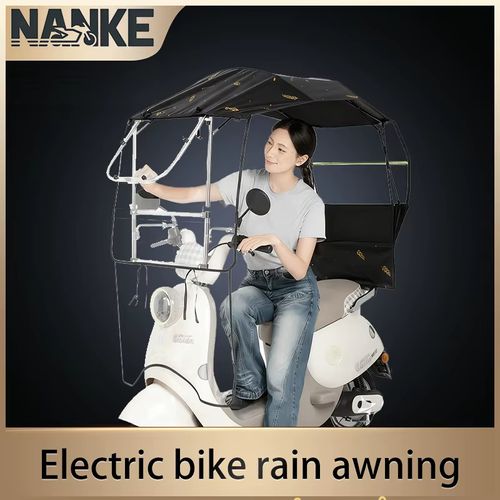 Electric scooter rain & sun canopy