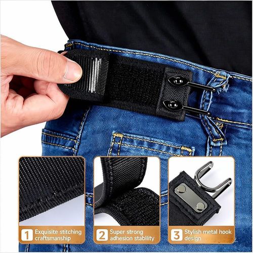 Adjustable Metal Hook Lazy Belt 2 Pack, Ideal Gift Choice