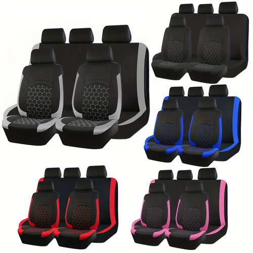 Football Pattern Quilted Universal Car Seat Covers