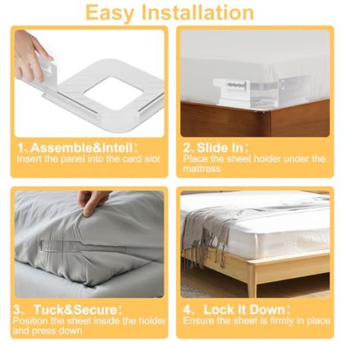 Invisible Sheet Clips