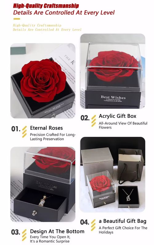 Rosa de presente em caixa de acrílico Entrega em casa, pagamento na entrega