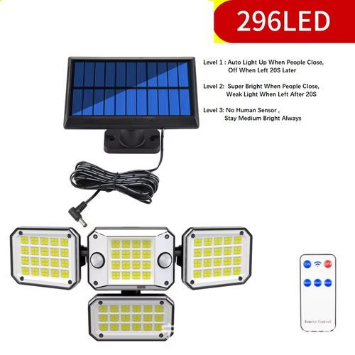 Lâmpada solar com sensor, à prova dágua, para uso externo Entrega em casa, pagamento na entrega