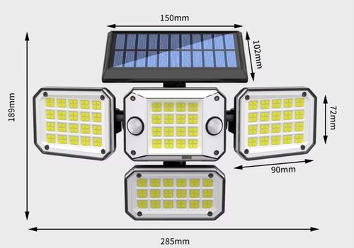 Lâmpada solar com sensor, à prova dágua, para uso externo Entrega em casa, pagamento na entrega