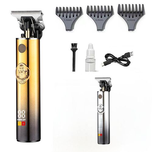 Máquina de cortar cabelo e aparador de barba masculino, recarregável e lavável, entrega em domicílio, pagamento na entrega