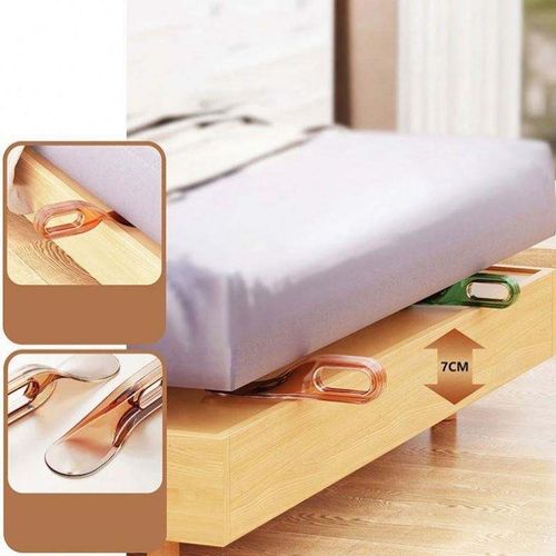 Bed Sheet & Mattress Organizer, Lifts Bed and Secures Gaps